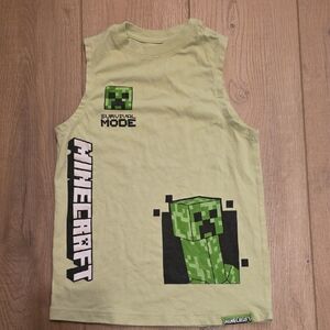 MAD Engine Minecraft Creeper Tank Top - Light Green Size Small